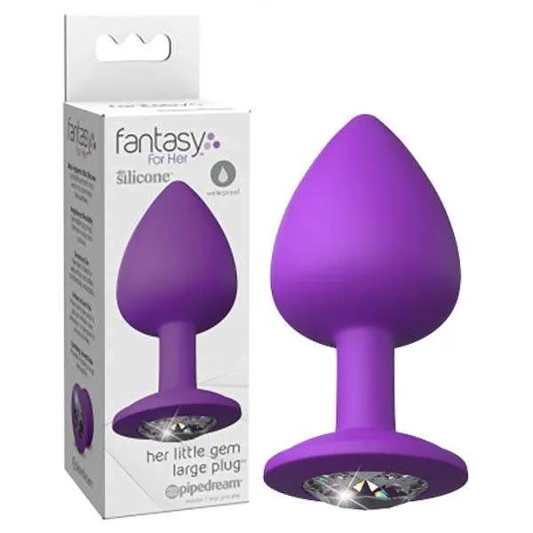 Anal Pipedream Fantasy For Her Little Gem Large Plug Purple 96 cm Butt Plug with Jewel Base Anal Pipedream Fantasy For Her Little Gem Large Plug Purple 96 cm Butt Plug with Jewel Base