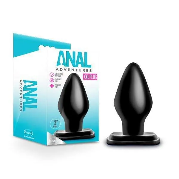 Blush Novelties Blush Novelties Anal Adventures XXL Plug Black 152 cm 6 Butt Plug Anal Blush Novelties Blush Novelties Anal Adventures XXL Plug Black 152 cm 6 Butt Plug Anal