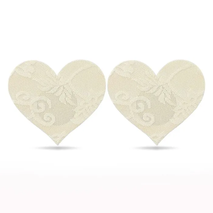 Couples | Lovetoy Lace Heart and Flower Nipple Pasties Twin Pack