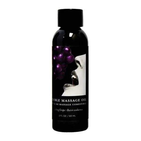Earthly Body Couples Edible Massage Oil Gushing Grape Flavoured 59 ml Bottle Earthly Body Couples Edible Massage Oil Gushing Grape Flavoured 59 ml Bottle