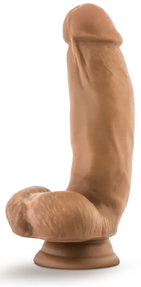 Female Sex Toys Blush Novelties Dr Skin Silicone Dr Samuel 7 Inch Dildo With Suction Cup Mocha
