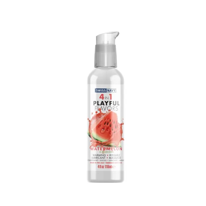 Female Sex Toys Swiss Navy Playful Flavours 4 In 1 Watermelon Delight 4oz118ml