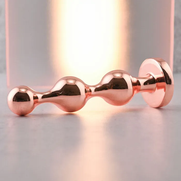 Gender X Anal | Gender X GOLD DIGGER Large - Rose Gold Large Butt Plug with Black Gem Base Gender X Anal | Gender X GOLD DIGGER Large - Rose Gold Large Butt Plug with Black Gem Base