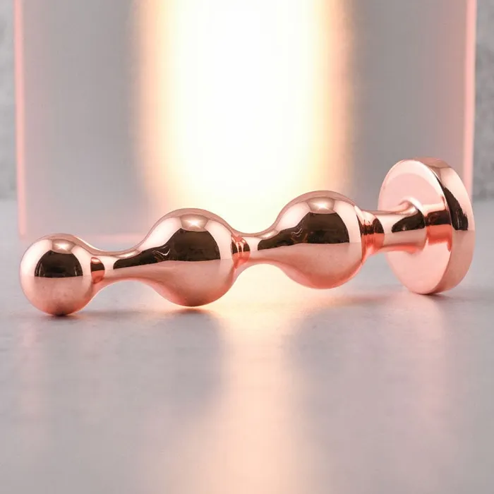 Gender X Anal | Gender X GOLD DIGGER Large - Rose Gold Large Butt Plug with Black Gem Base Gender X Anal | Gender X GOLD DIGGER Large - Rose Gold Large Butt Plug with Black Gem Base