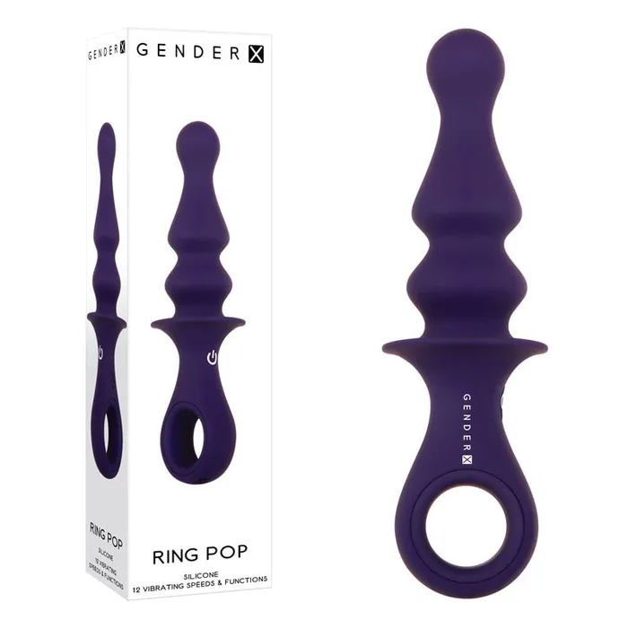 Gender X RING POP Dark Blue 152 cm USB Rechargeable Vibrating Anal Plug Gender X Anal Gender X RING POP Dark Blue 152 cm USB Rechargeable Vibrating Anal Plug Gender X Anal