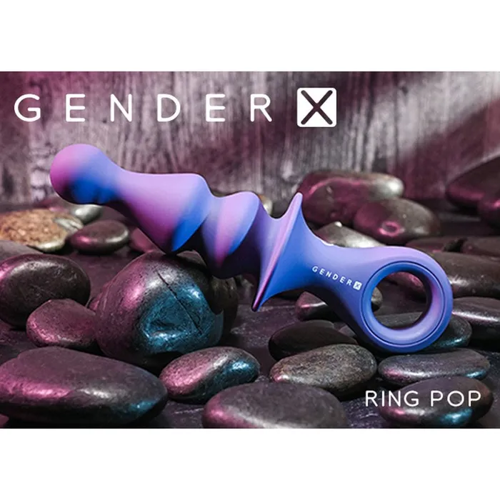Gender X RING POP - Dark Blue 15.2 cm USB Rechargeable Vibrating Anal Plug | Gender X Anal Gender X RING POP - Dark Blue 15.2 cm USB Rechargeable Vibrating Anal Plug | Gender X Anal