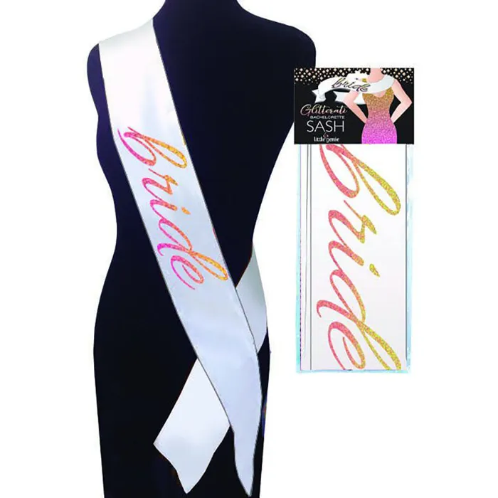 Glitterati Bride Sash Little Genie Vibrators