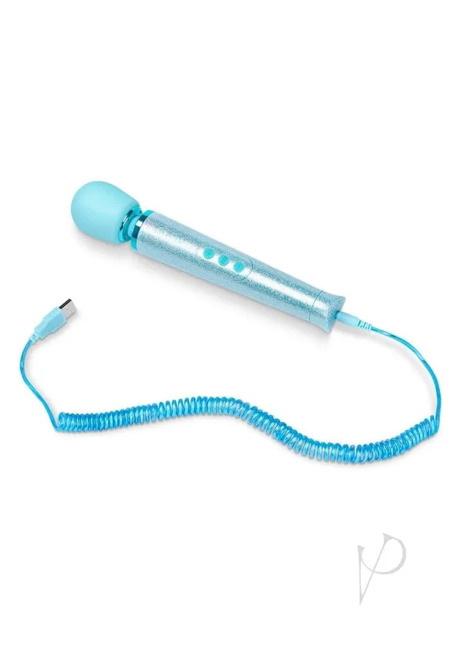Le Wand All That Glimmers Petite Massager - Blue | ECN Vibrators