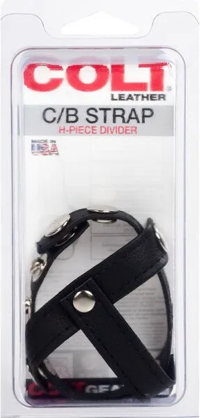 Leather Cb Strap Hpiece Divider California Exotic Novelties Couples