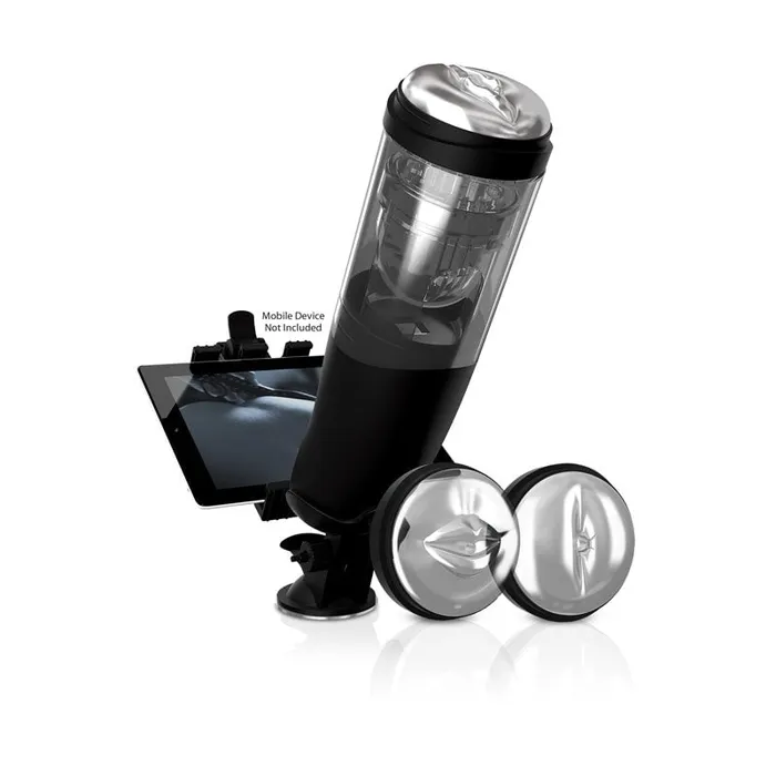 Male Sex Toys | Pipedream PDX Elite Mega-Bator - Rechargeable Masturbator with Mobile Device Holder