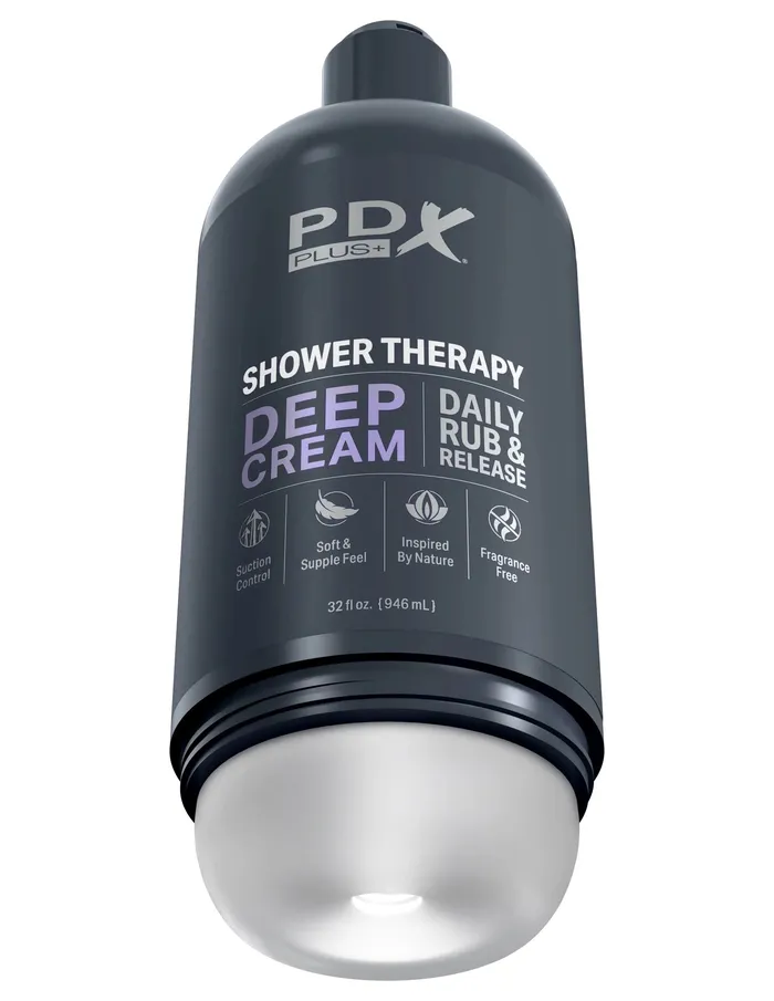 Male Sex Toys Pipedream Shower Therapy Deep Cream Frosted