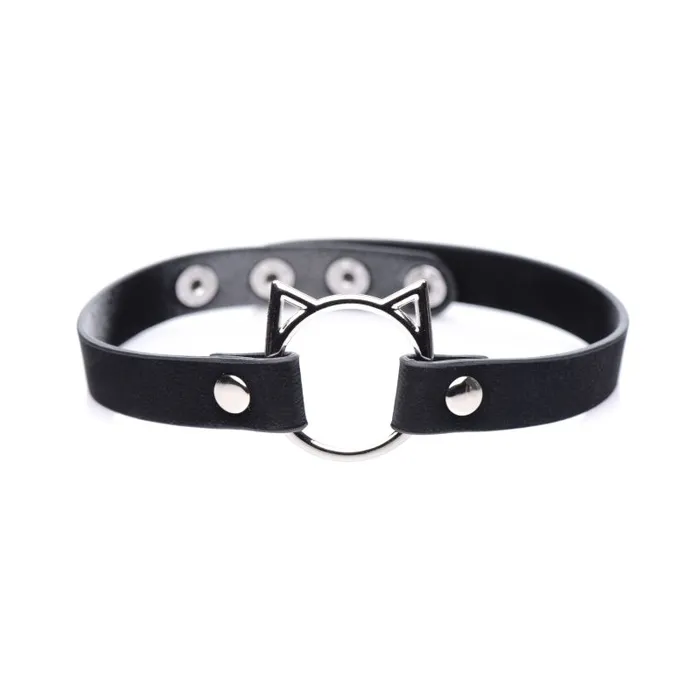 Master Series Anal Kinky Kitty Ring Slim Choker Black