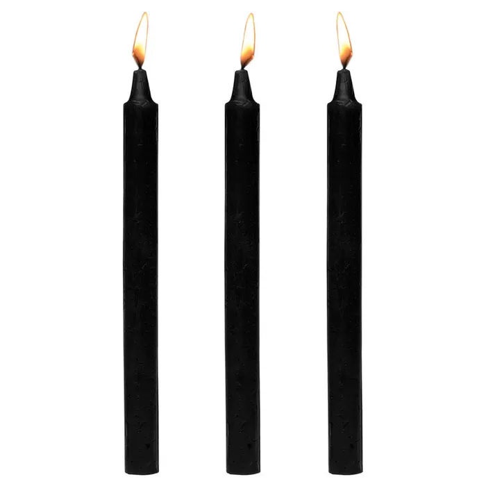 Master Series Fetish Drip Candles - Black - 3 Pack | XR Brands Anal Master Series Fetish Drip Candles - Black - 3 Pack | XR Brands Anal