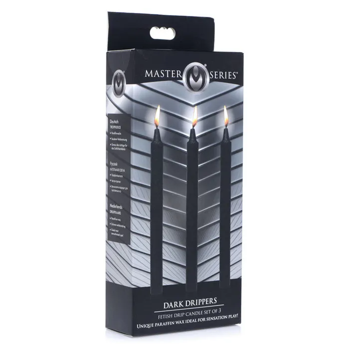 Master Series Fetish Drip Candles - Black - 3 Pack | XR Brands Anal Master Series Fetish Drip Candles - Black - 3 Pack | XR Brands Anal