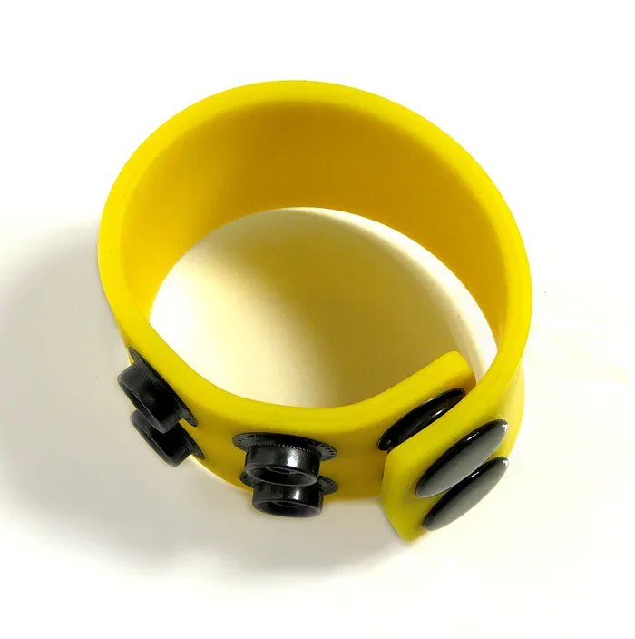 Rascal Boneyard Boneyard Silicone Ball Strap 4cm Stretcher Yellow Male Sex Toys