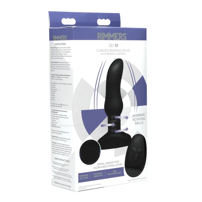 Rimmers Male Sex Toys | Slim M Curved Rimming Plug With Remote Control Rimmers Male Sex Toys | Slim M Curved Rimming Plug With Remote Control