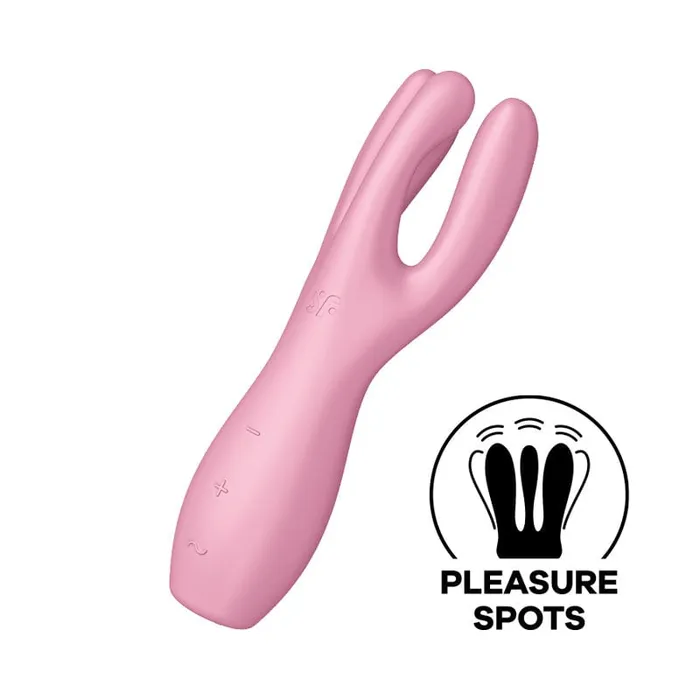Satisfyer Satisfyer Threesome 3 Pink Triple Head Vibrating Stimulator Vibrators