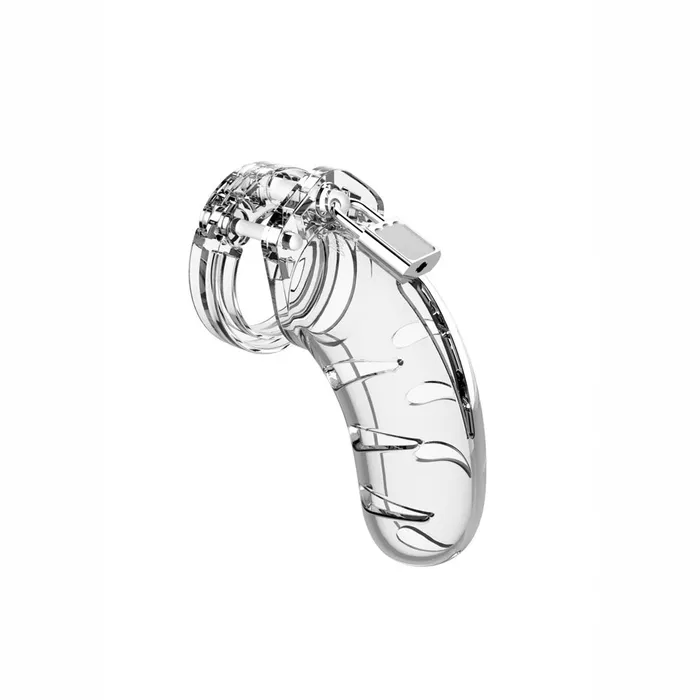 Shots Toys Male Sex Toys Man Cage 03 Male 45 Inch Clear Chastity Cage