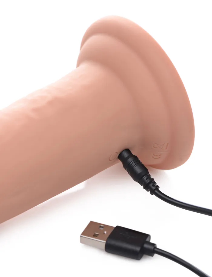 Swell Anal | 7X Inflatable and Vibrating Remote Control Silicone Dildo - 8.5 Inch