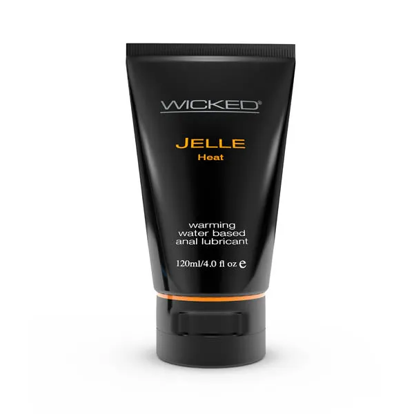 Wicked Jelle Heat - Warming Water Based Anal Lubricant - 120 ml (4 oz) Bottle | Wicked Anal Wicked Jelle Heat - Warming Water Based Anal Lubricant - 120 ml (4 oz) Bottle | Wicked Anal