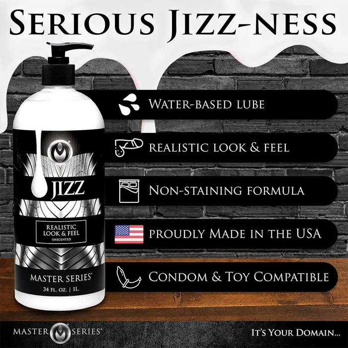 Xr Brands Lubricants | Master Series Jizz Cum Personal Lubricant Sperm Sex Lube 250ml to 1kg White