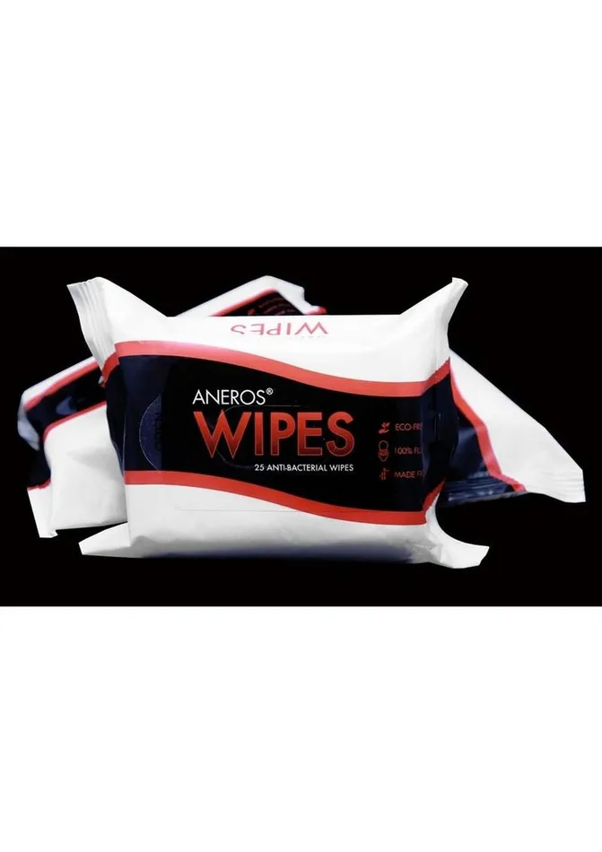 Aneros Vibrators | Aneros Unscented Anti-Bacterial Wipes 25 Wipes