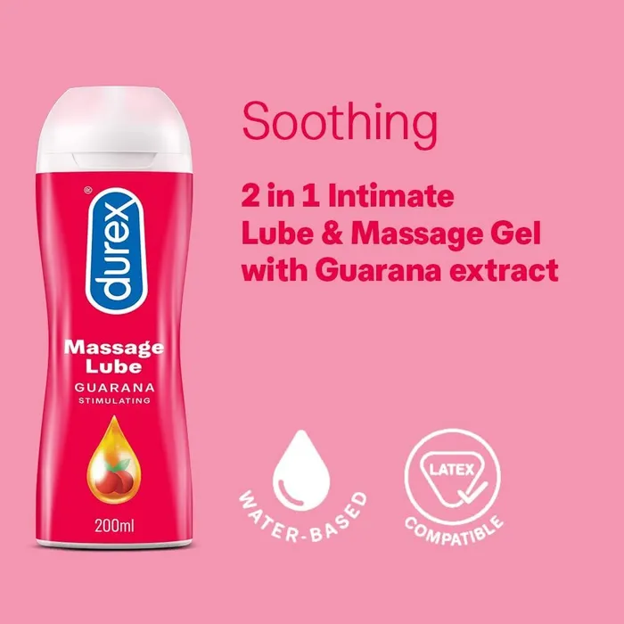 Couples | Durex Condoms Durex Massage Lube Guarana Stimulating 200ml