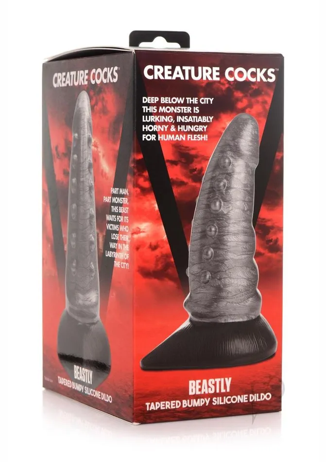 Dildos | Creature Cocks Beastly Tapered Bumpy Silicone Dildo - Creature Cocks