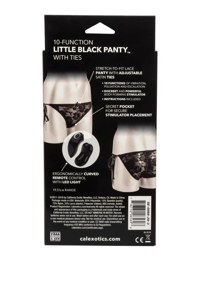 Female Sex Toys | Pleasure Panties Little Black Panty Vibe Massager with Remote Control
