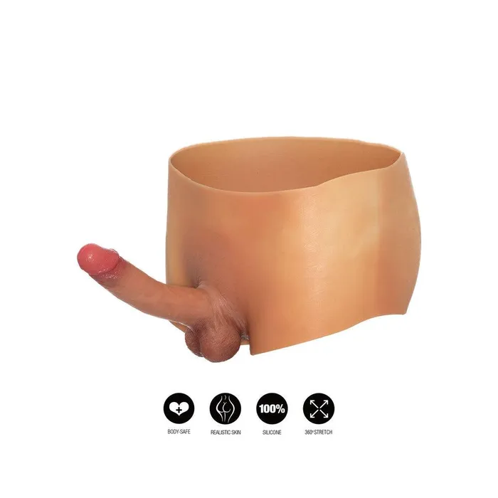Hidden Desire Female Sex Toys | Large Silicone Boxershort with Dildo