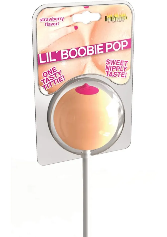 Hott Products Lil Boobie Pops Strawberry Flavored Vibrators