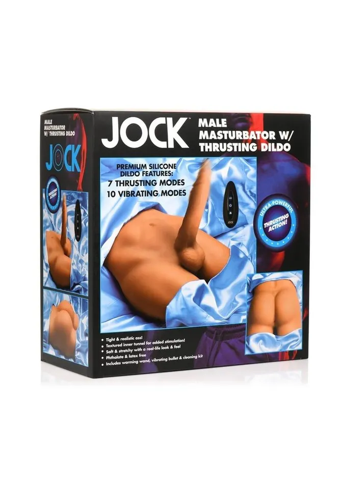 Jock Male Masturbator with Thrusting Dildo | Jock Male Sex Toys