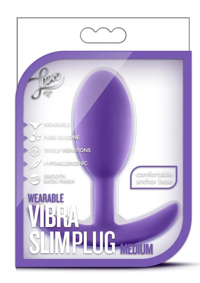 Luxe Anal | Luxe Wearable Vibra Slim Plug Silicone Butt Plug