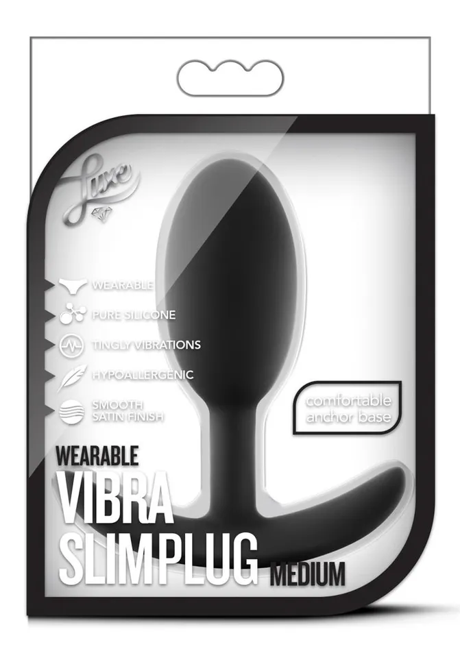 Luxe Anal | Luxe Wearable Vibra Slim Plug Silicone Butt Plug
