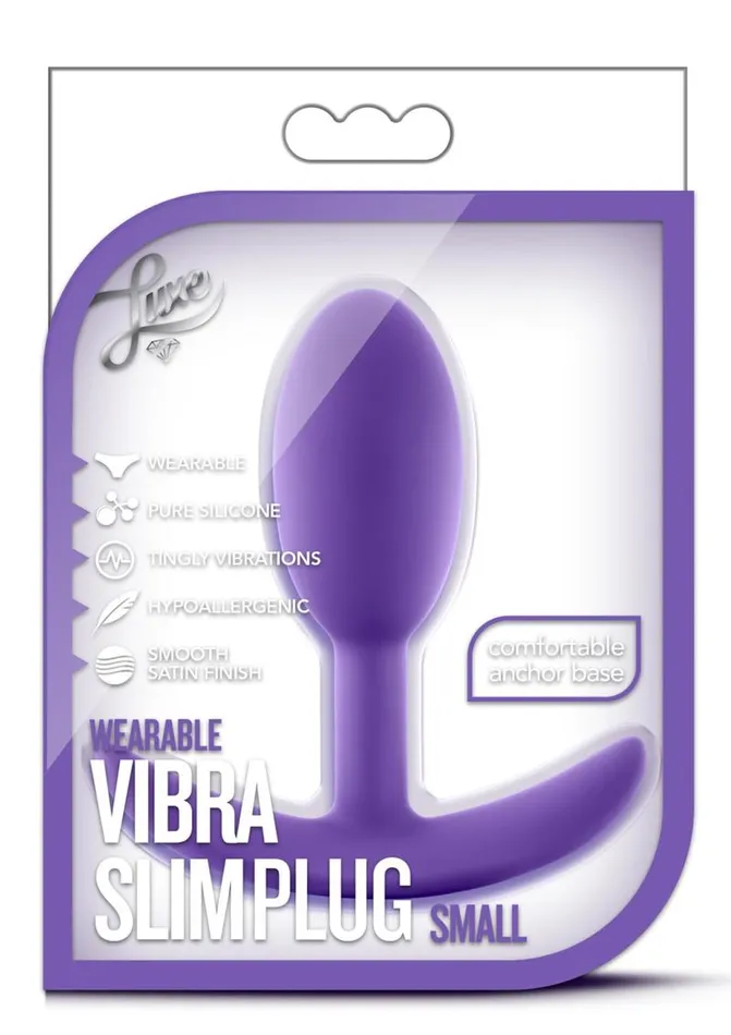 Luxe Anal | Luxe Wearable Vibra Slim Plug Silicone Butt Plug
