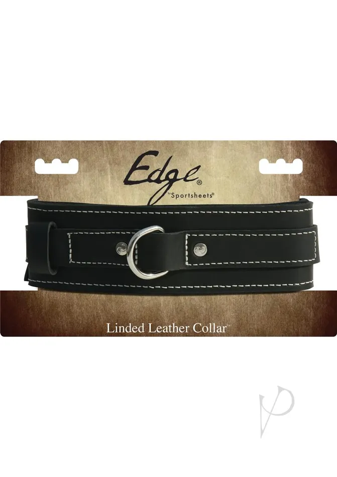 Male Sex Toys | Edge Edged Lined Adjustable Leather Collar Male Sex Toys | Edge Edged Lined Adjustable Leather Collar