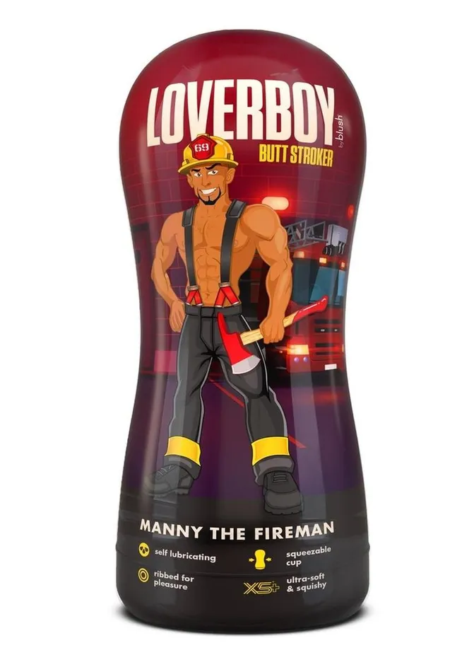 Male Sex Toys | Loverboy Loverboy Manny The Fireman Self Lubricating Anal Pocket Stroker