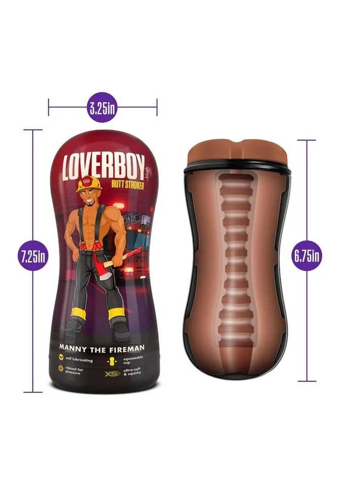 Male Sex Toys | Loverboy Loverboy Manny The Fireman Self Lubricating Anal Pocket Stroker