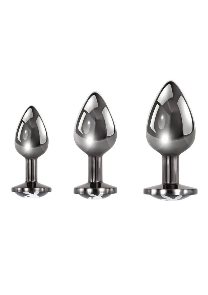 Male Sex Toys Playboy Playboy Pleasure 3 Ways Metal Anal Training Kit