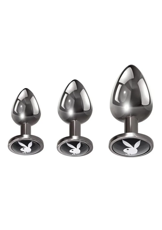 Male Sex Toys | Playboy Playboy Pleasure 3 Ways Metal Anal Training Kit