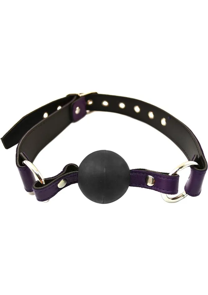 Male Sex Toys | Rouge Rouge Leather Adjustable Ball Gag