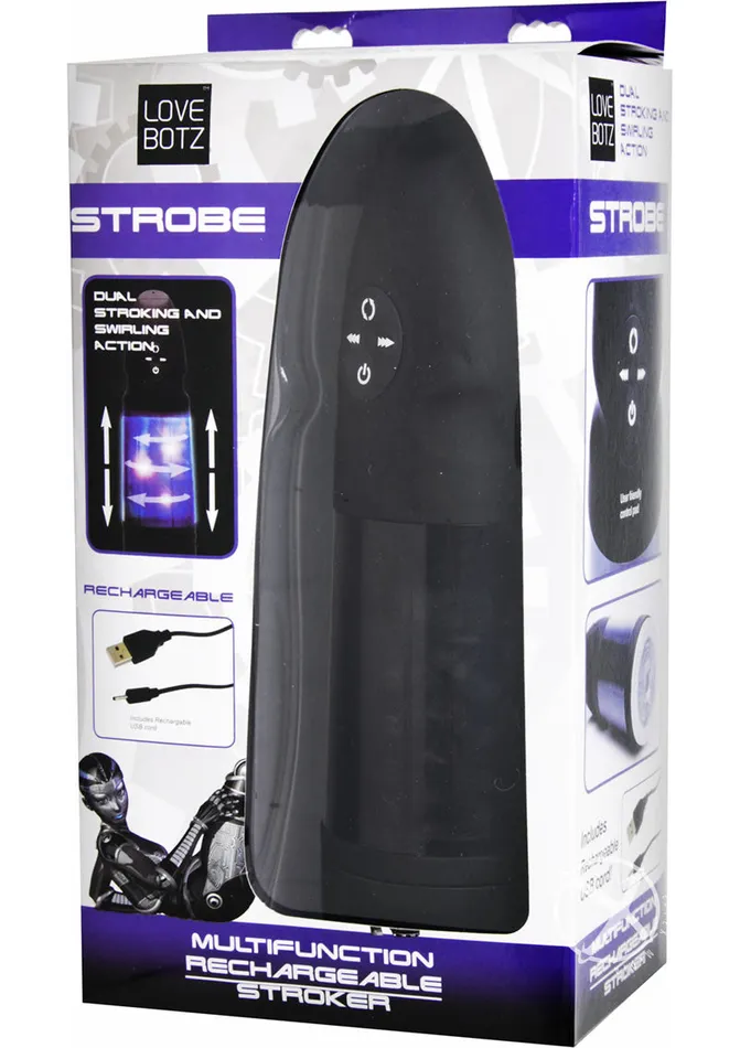 Male Sex Toys XR Brands Lb Strobe Multi Func Recharge Stroker