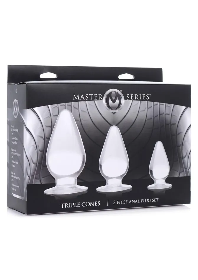 Master Series Male Sex Toys | Master Series Triple Cones Anal Plug