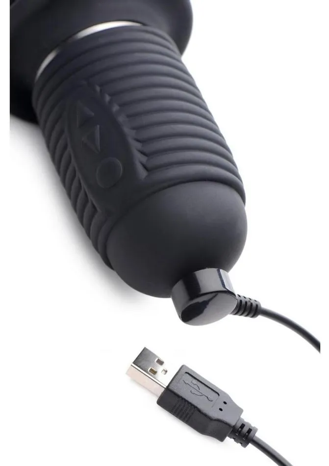 Master Series Vibrating and Thrusting Rechargeable Silicone Dildo | Master Series Female Sex Toys