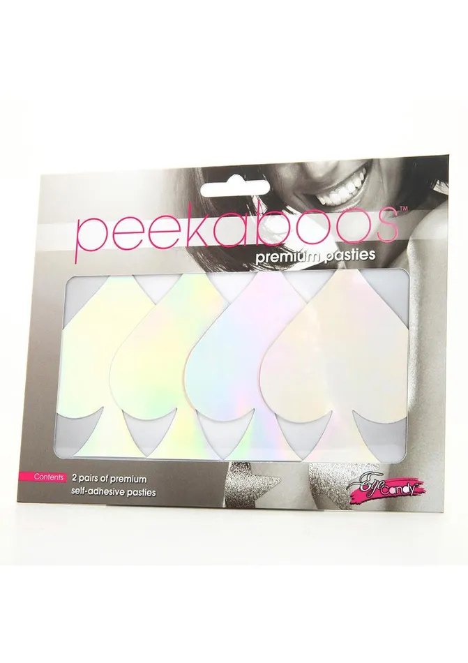 Peekaboo Pasties Vibrators | Iridescent Spades