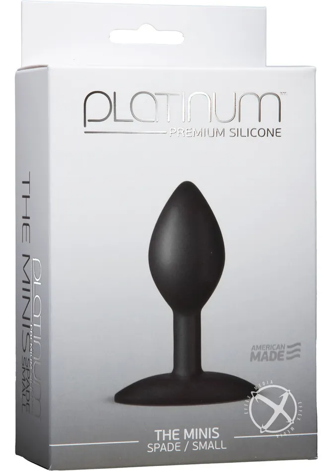 Platinum Premium Silicone Male Sex Toys | Platinum Premium Silicone - The Minis - Spade - Small Anal Plug