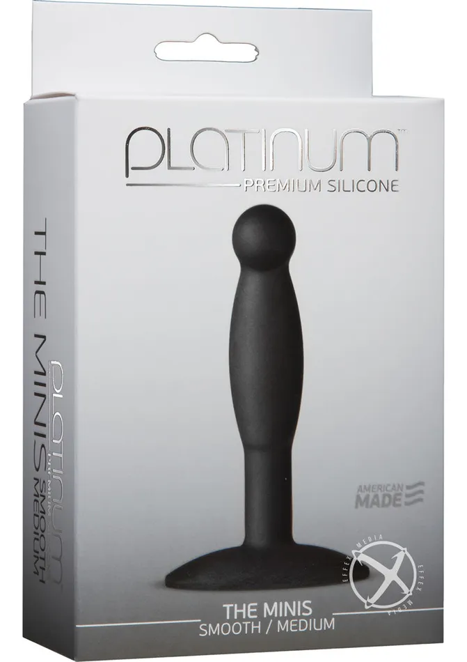 Platinum Premium Silicone - The Minis - Smooth - Medium Anal Plug | Platinum Premium Silicone Male Sex Toys