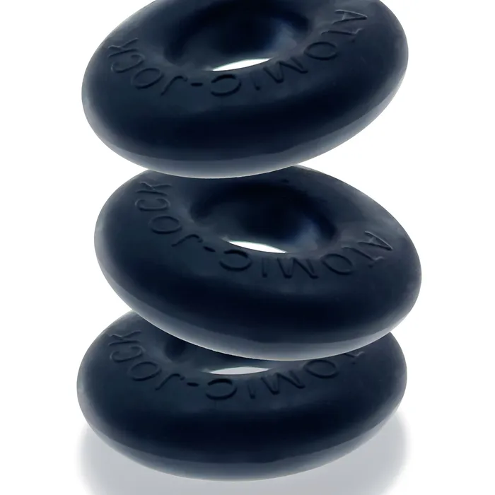 Ringer Cockring 3 Pack - Small - Night Black | Oxballs Anal Ringer Cockring 3 Pack - Small - Night Black | Oxballs Anal