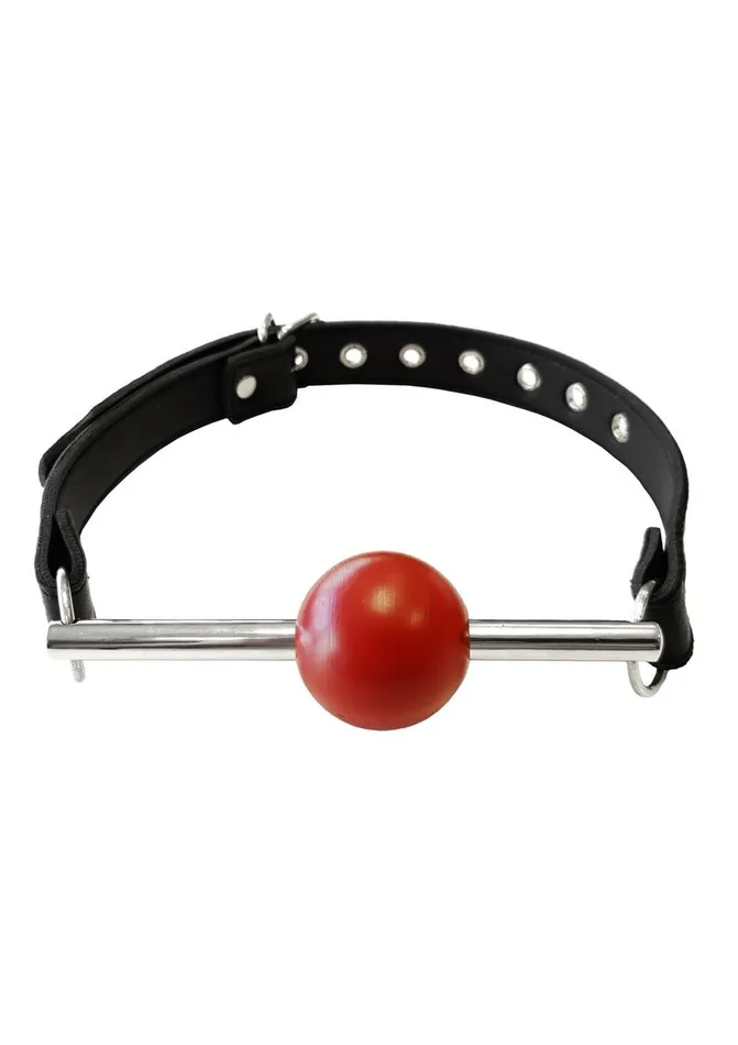 Rouge Male Sex Toys Rouge Ball Gag with Removable Ball and Stainless Steel Rod Adjustable Strap