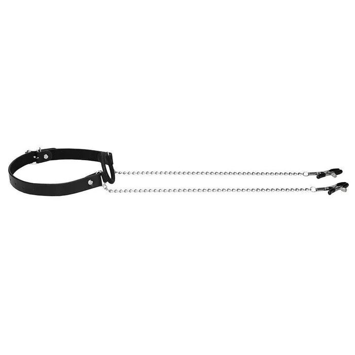 Shots Toys Couples | Ouch O Ring Gag With Nipple Clamps